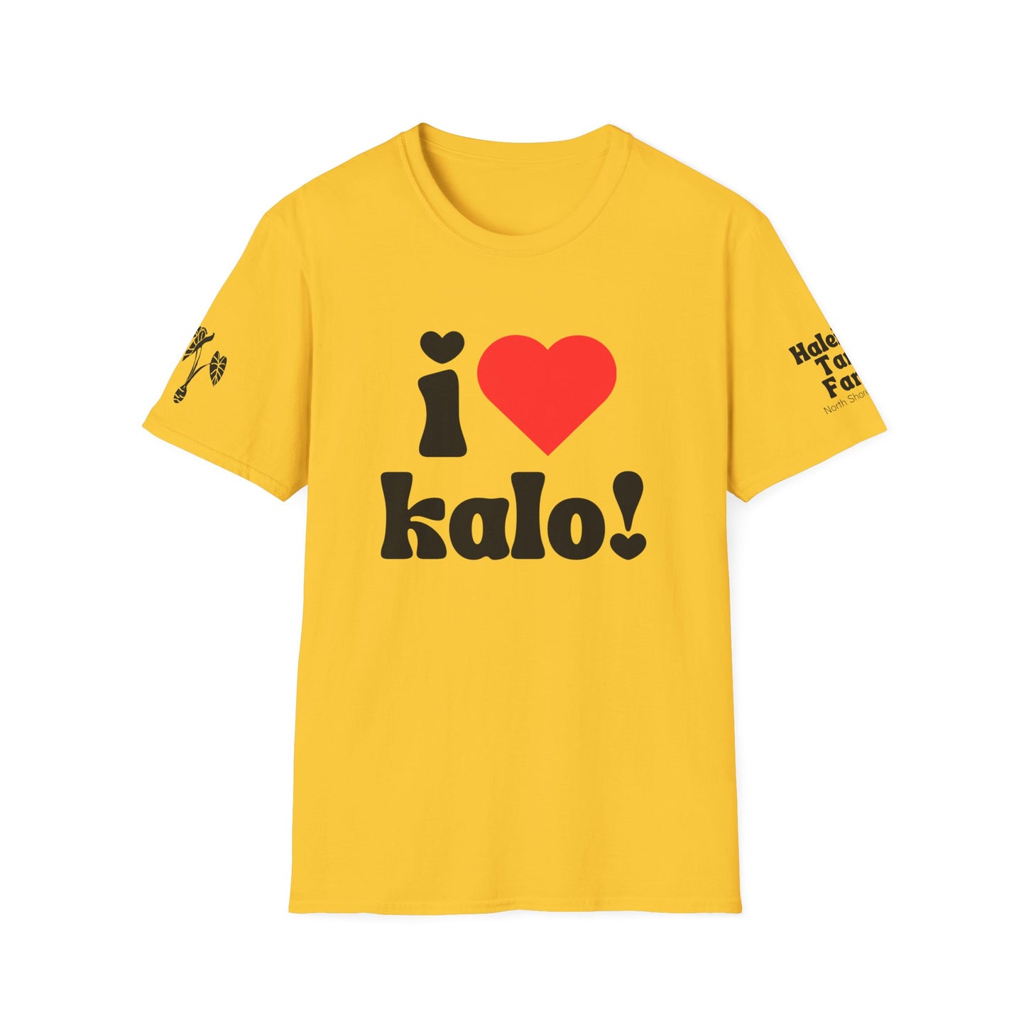 I Love Kalo NY Shirt. Haleiwa Taro Farm.