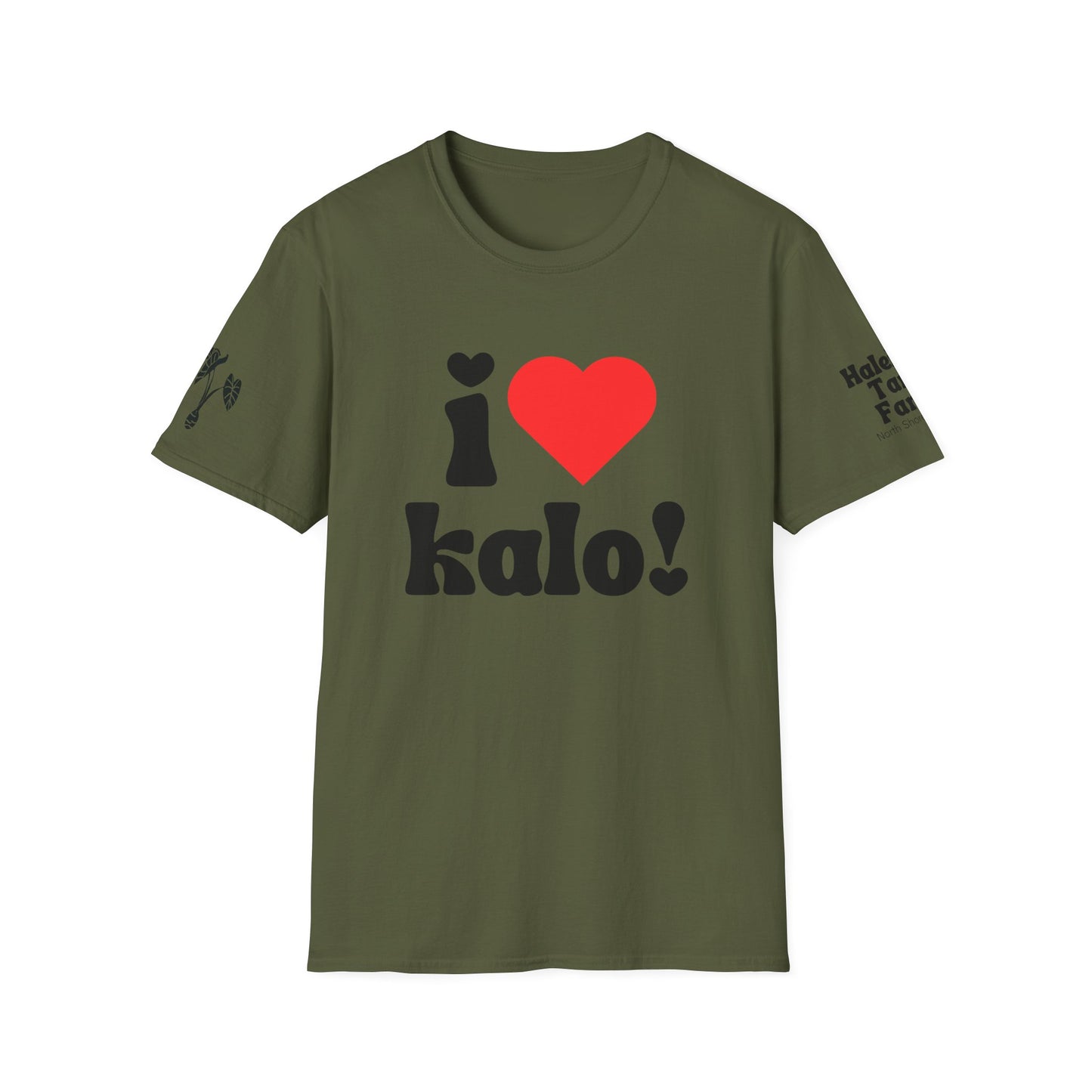 I Love Kalo NY Shirt. Haleiwa Taro Farm.